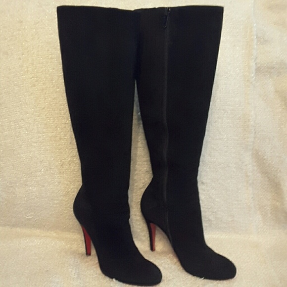 Christian louboutin Fifi Botta suede 100mm  boots - Picture 2 of 8